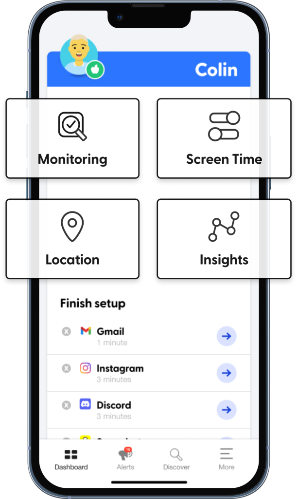 Bark Parental Control Dashboard